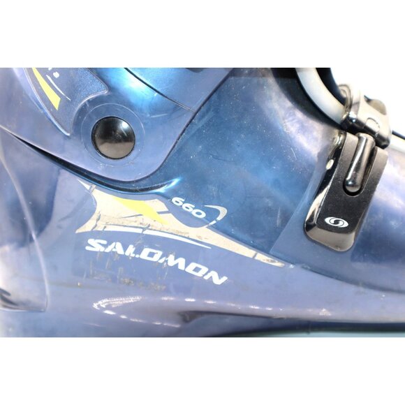 Salomon 660 Ski Boots Blue Black Adult Alpine Downhill Ski Equipment - Picture 2 of 14